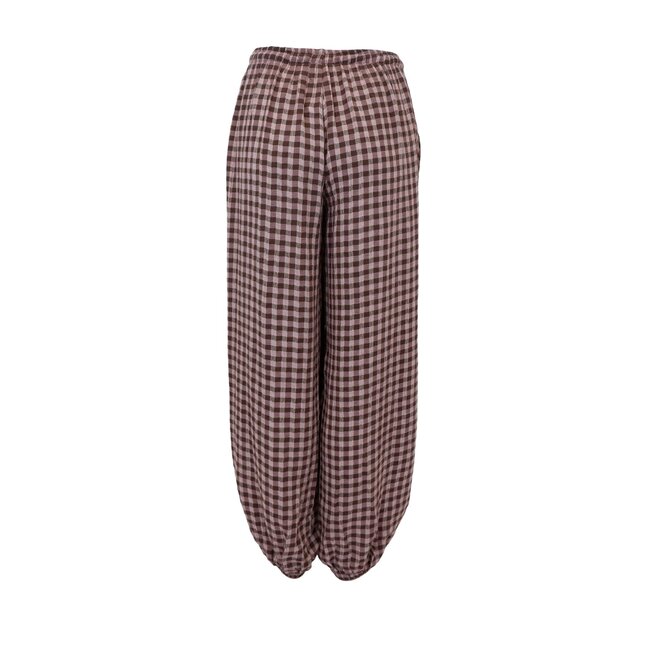 BCMALLE balloon pant Brown Check