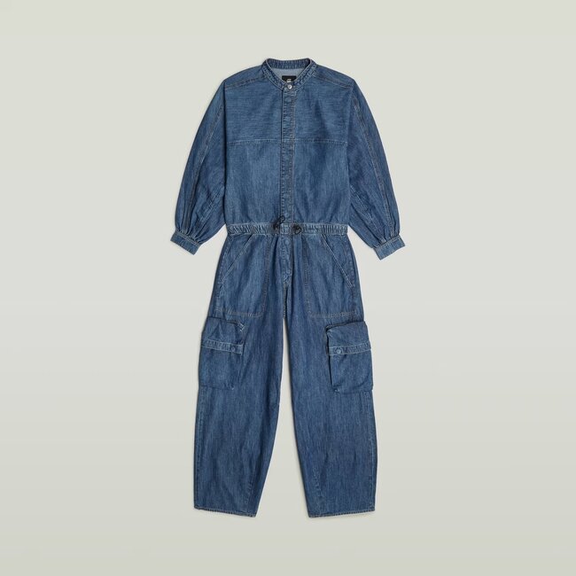 Balloon Jumpsuit l\s Wmn FADED SEASALT