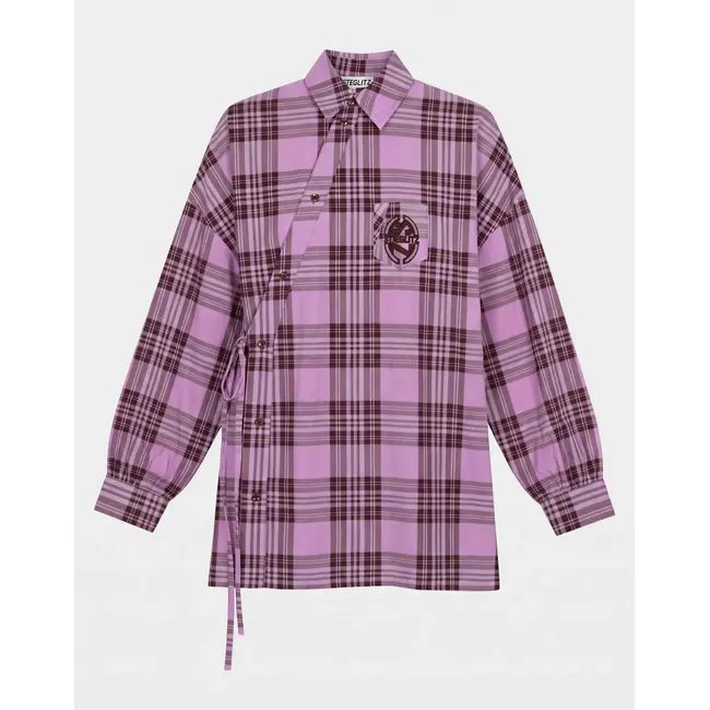 Zita Wrap Blouse Pink