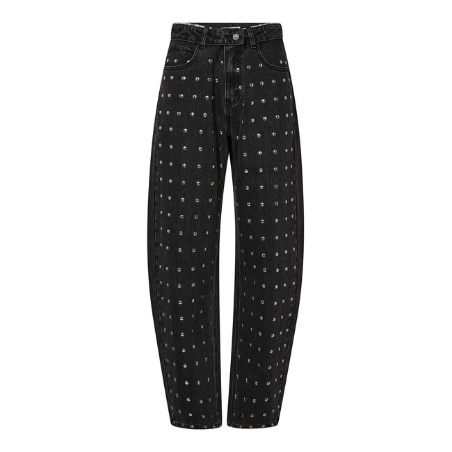 Flip Waist Rivet Tall Jeans Black