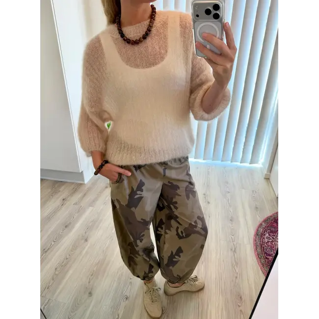 BCALLY balloon pant Brown Camouflage
