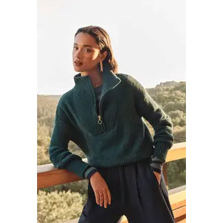 BY-BAR Boxy Beau Pullover Dark Green