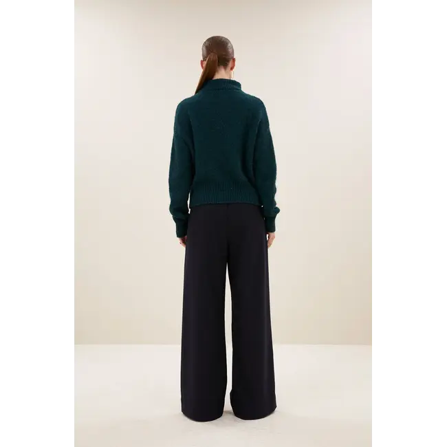 Boxy Beau Pullover Dark Green
