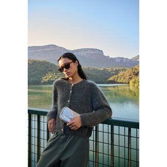 BY-BAR Vasile Cardigan Moss Brown