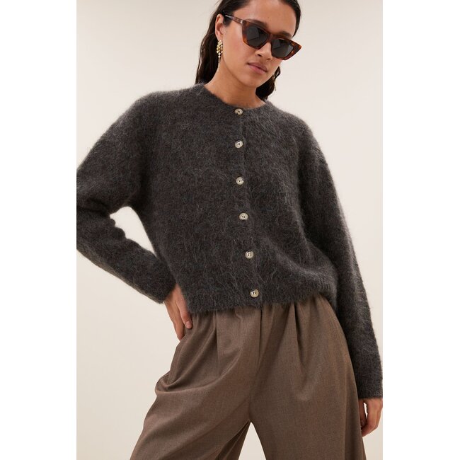 Vasile Cardigan Moss Brown