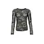 BCKAMMA mesh blouse Army
