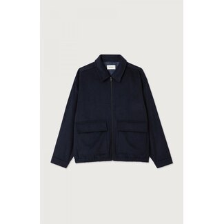 American vintage DODILOO VEST NAVY CHINE