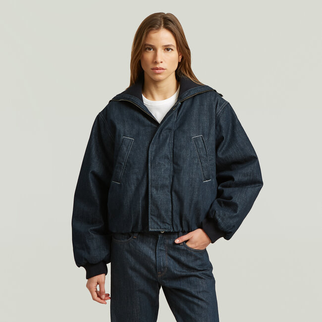 Padded bomber wmn NEO RAW DENIM