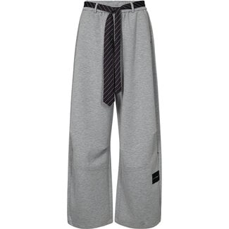 HAUTE L'AMITIÉ Maxi Split Tie Tall Pant Grey Melangé