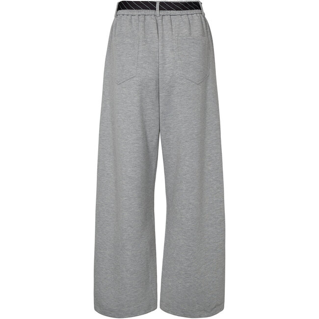 Maxi Split Tie Tall Pant Grey Melangé