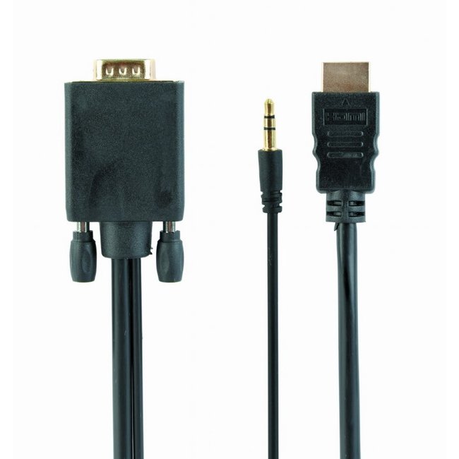 Gembird HDMI naar VGA kabel met audio, 1.8 meter