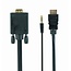 Gembird HDMI to VGA cable with audio, 1.8 meter