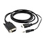 Gembird HDMI to VGA cable with audio, 1.8 meter