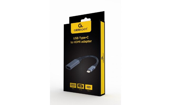 Gembird USB Type-C to HDMI-display adapter, space grey