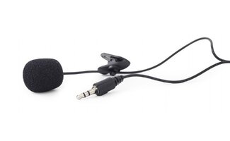 Gembird Clip-on microphone, 3.5 mm, black (MIC-C-01)