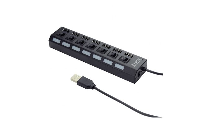 Gembird 7 poorts USB 2.0 hub met voeding