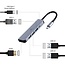 5-in-1: 3-port USB hub, 4K HDMI and PD charging support. Durable premium quality aluminum casing