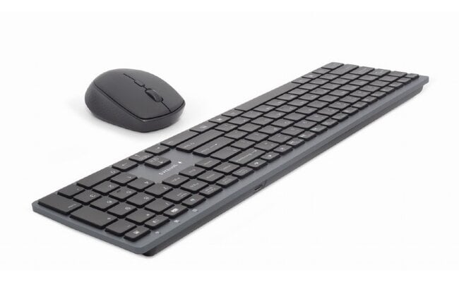 Backlight Pro Business Slim draadloze desktop set, US layout, zwart