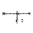 Triple monitor arm for desk mounting, 17”-27”