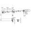 Triple monitor arm for desk mounting, 17”-27”