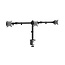 Triple monitor arm for desk mounting, 17”-27”