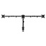 Triple monitor arm for desk mounting, 17”-27”