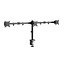 Triple monitor arm for desk mounting, 17”-27”
