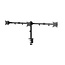Triple monitor arm for desk mounting, 17”-27”