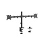 Dual monitor arm for desk mounting, 17”-32”