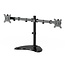 Desk stand for two monitors (swivel, tilt, rotate), 13“-32”