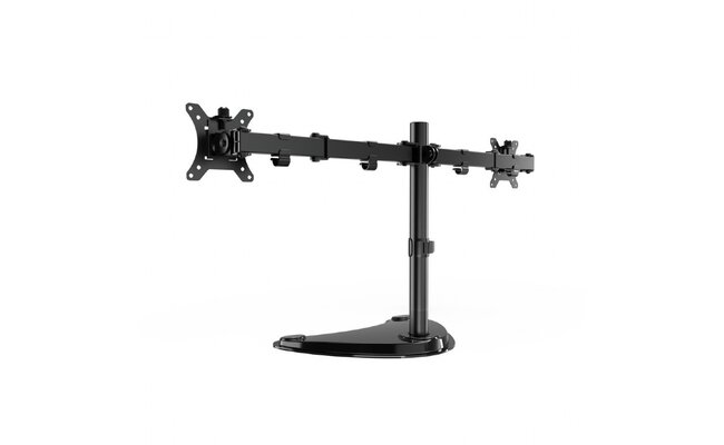 Desk stand for two monitors (swivel, tilt, rotate), 13“-32”