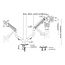 Dual monitor arm with gas spring (swivel), 17”-32”