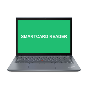 Laptop met smartcard reader