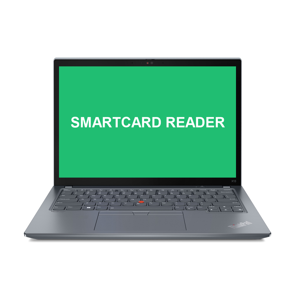 Laptop met smartcard reader