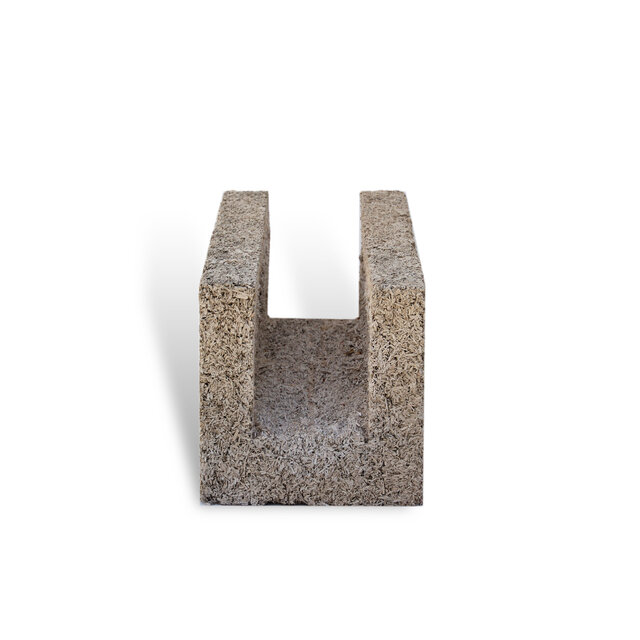 IsoHemp Hennepblok U - voor horizontale verbindingen