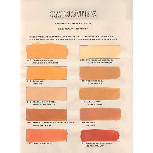 Kleurenkaarten Calcatex