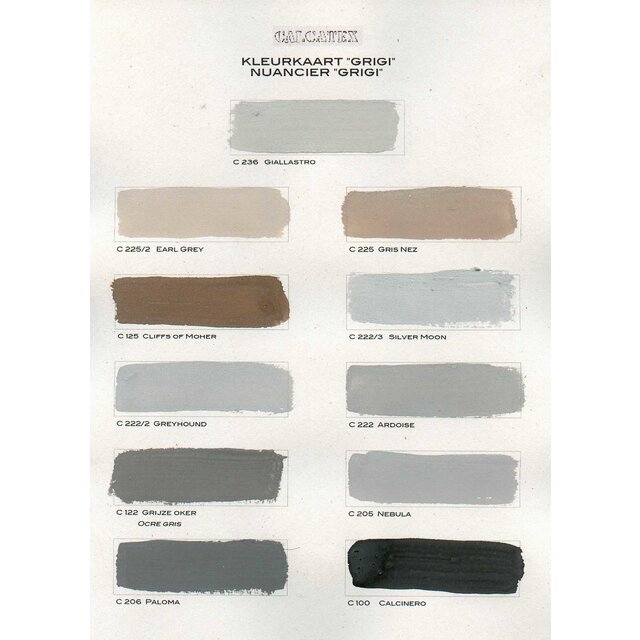 Kleurenkaarten Calcatex