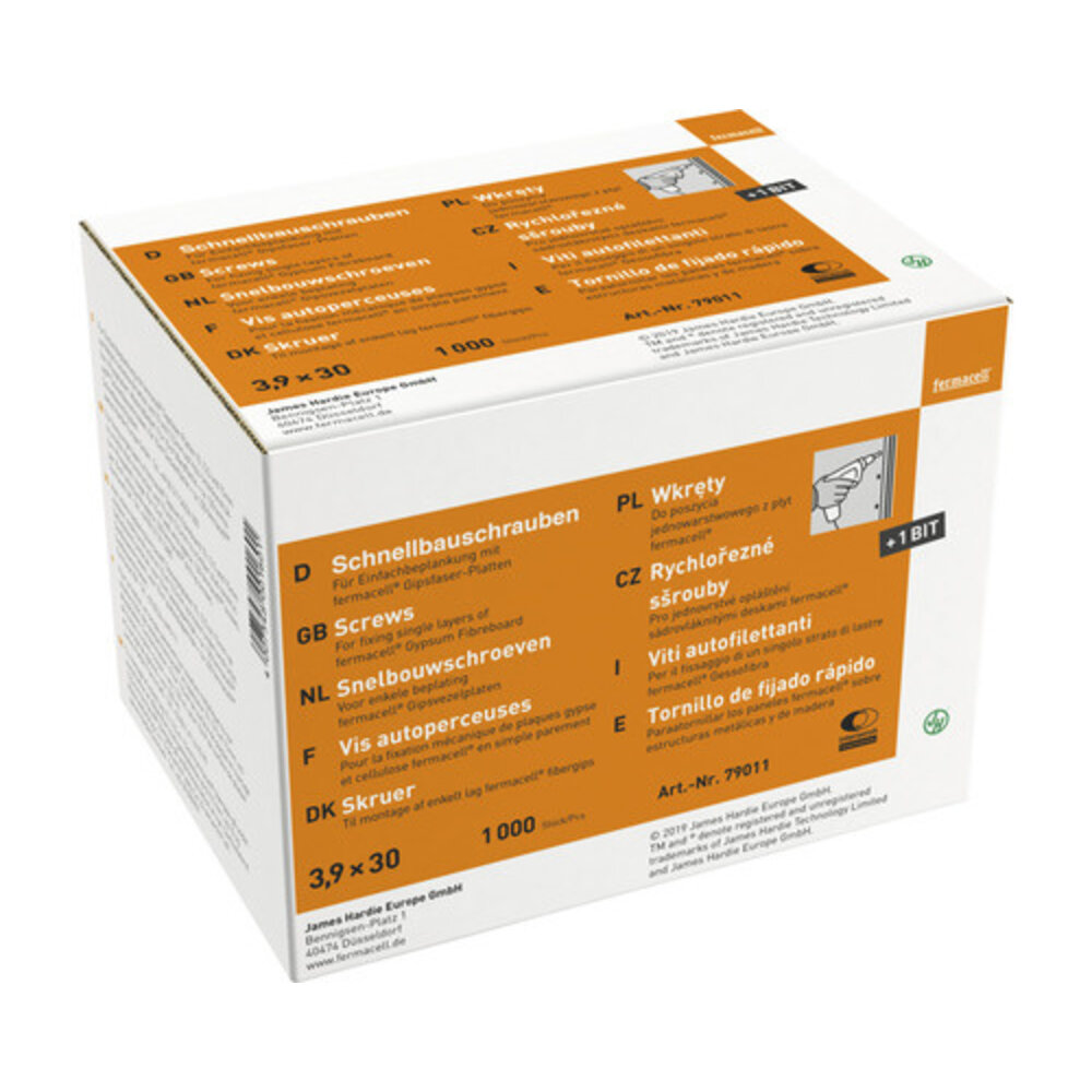 Fermacell Gipsplaatschroeven 3,9x30 mm 250 stuks