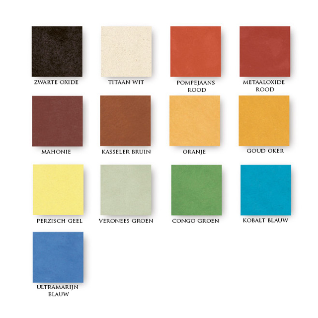 Tierrafino Pigmenten – Natuurlijke minerale en metaaloxide pigmenten voor het kleuren van leemstuc, kalkpleisters, tadelakt en verven – 500 g & 250 g