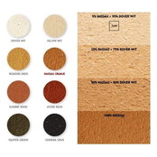 Tierrafino T-Paint – Ecologische leemverf met korrelstructuur voor muren en plafonds. 8 basiskleuren, 6 & 12,5 kg, damp-open en warmteregulerend.