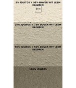 Tierrafino T-Paint – Ecologische leemverf met korrelstructuur voor muren en plafonds. 8 basiskleuren, 6 & 12,5 kg, damp-open en warmteregulerend.