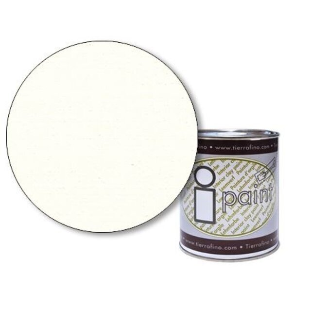 Tierrafino I-Paint – Ecologische leemverf voor muren en plafonds. Damp-open, antistatisch en mat. Verkrijgbaar in 0,75 L, 5 L en 10 L, in 8 basiskleuren.