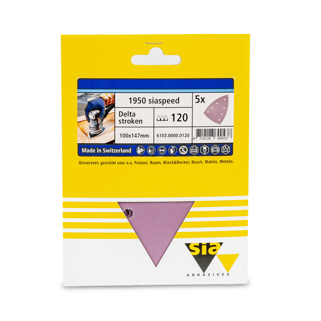 1950 Siaspeed Delta Schuurpapier per 5 stuks verpakt