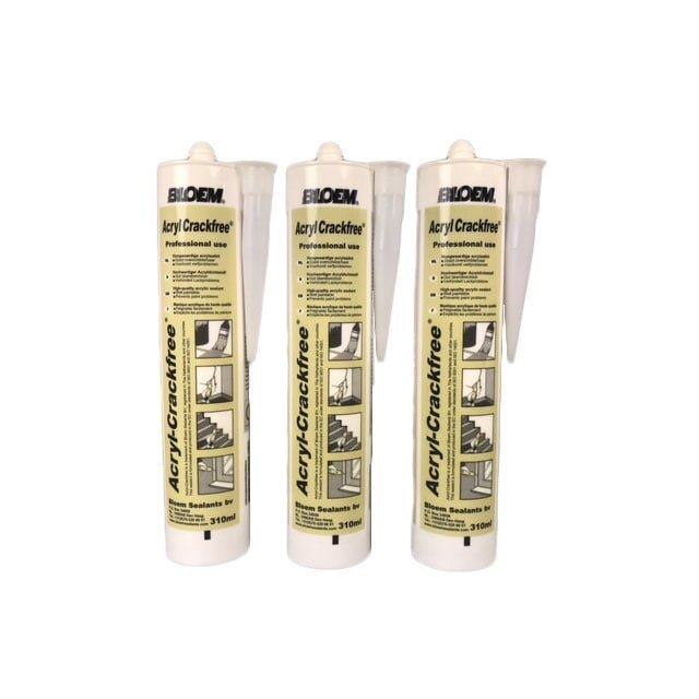 Acryl Crackfree,  hoogwaardige, zeer goed overschilderbare kit