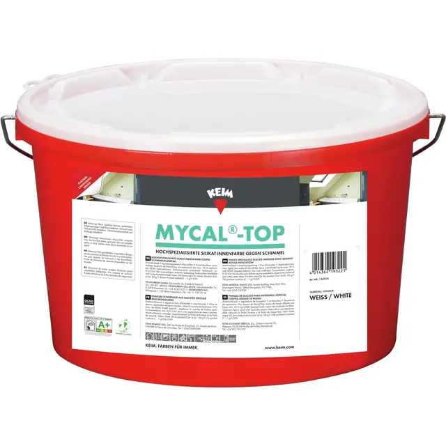 KEIM Mycal-Top dampdoorlatende silicaat binnenmuurverf