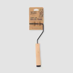 Verfrolbeugel houten handgreep