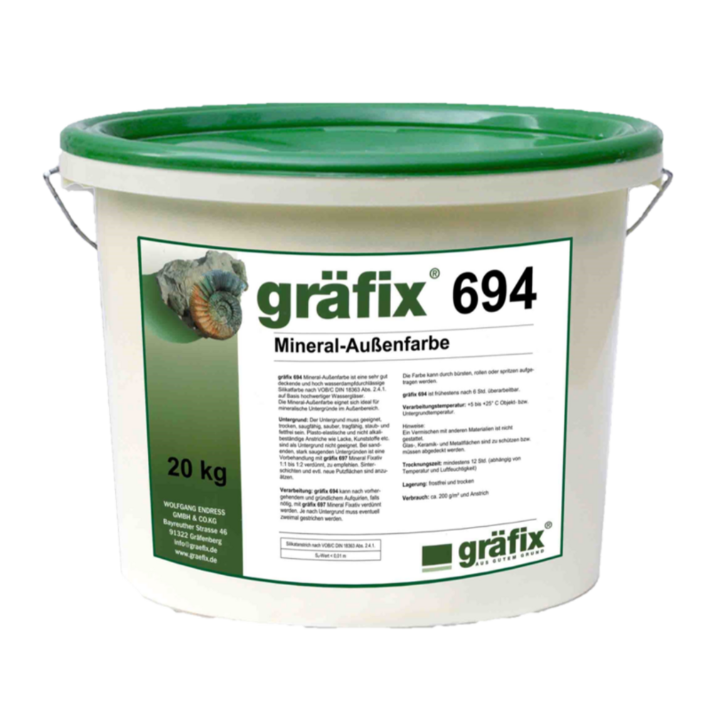Gräfix 694 Silicaatverf voor buiten - 5,0 kg