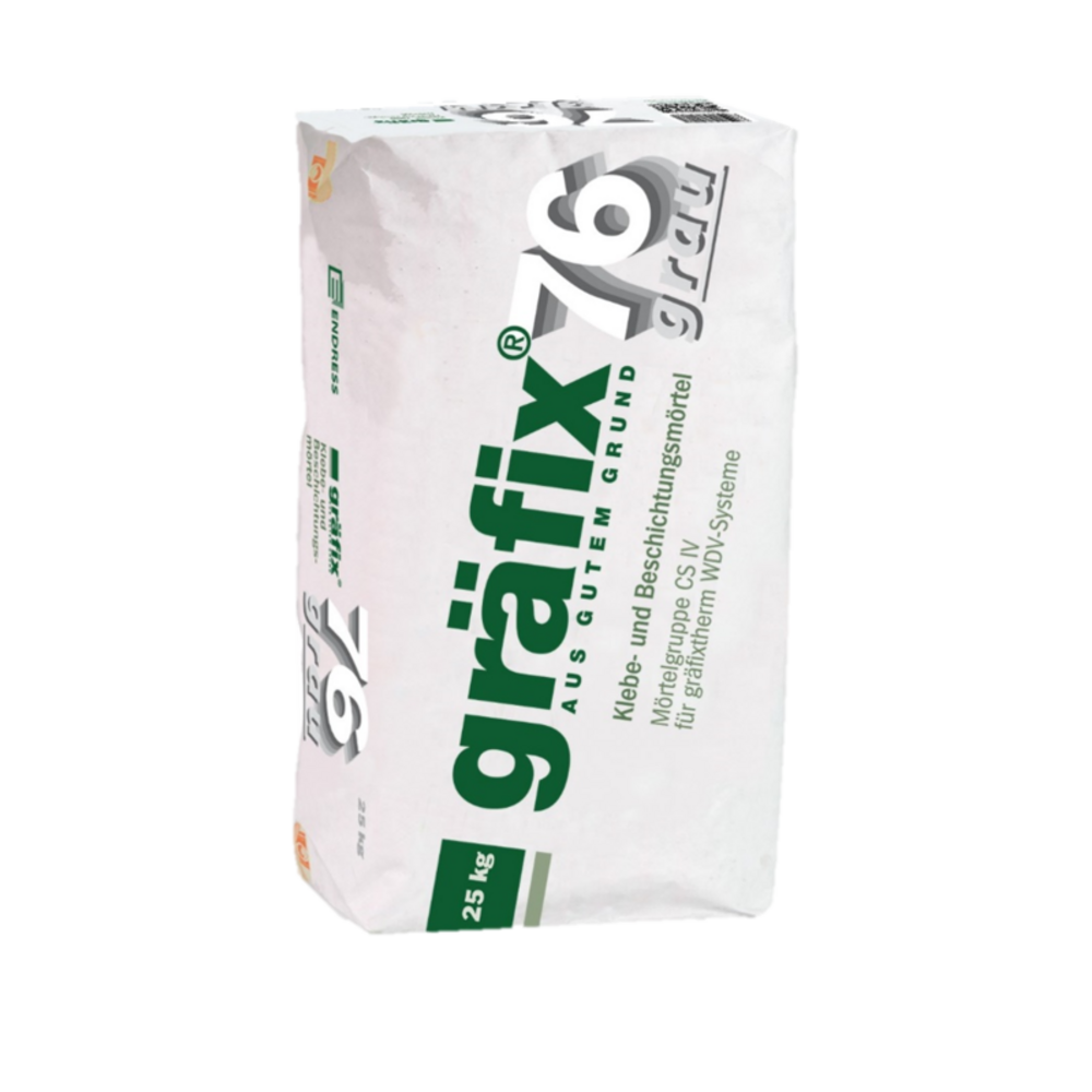 Gräfix 76 Hecht- en Grondmortel Grijs - 25,0 kg