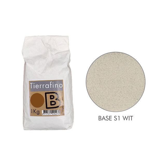 Tierrafino Base S1 Basisleem – natuurlijke onderlaag voor leemfinish, Duro en leemverf. Verkrijgbaar in diverse kleuren, met of zonder stro, in zakken en bigbags.