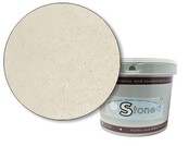 Tierrafino Stone Tadelakt – Ecologische, dampopen kalkpleister in Delphi Wit voor badkamer, keuken en interieurtoepassingen